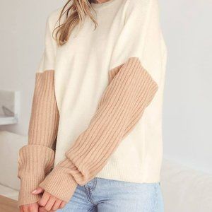 Lulus Colorblock Medium Sweater